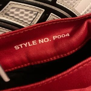 Purple Rain Red and Black Slim Straight Jeans